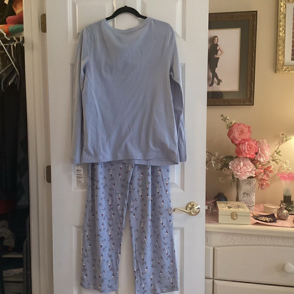 NWT. Charter ClubMacy’s Brand Women’s 2 PC PJ Set Light Blue. XS, M